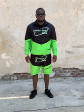 Load image into Gallery viewer, FG Windbreaker Set Black/Lime Green
