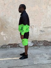 Load image into Gallery viewer, FG Windbreaker Set Black/Lime Green
