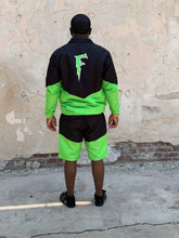 Load image into Gallery viewer, FG Windbreaker Set Black/Lime Green
