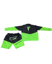 Load image into Gallery viewer, FG Windbreaker Set Black/Lime Green
